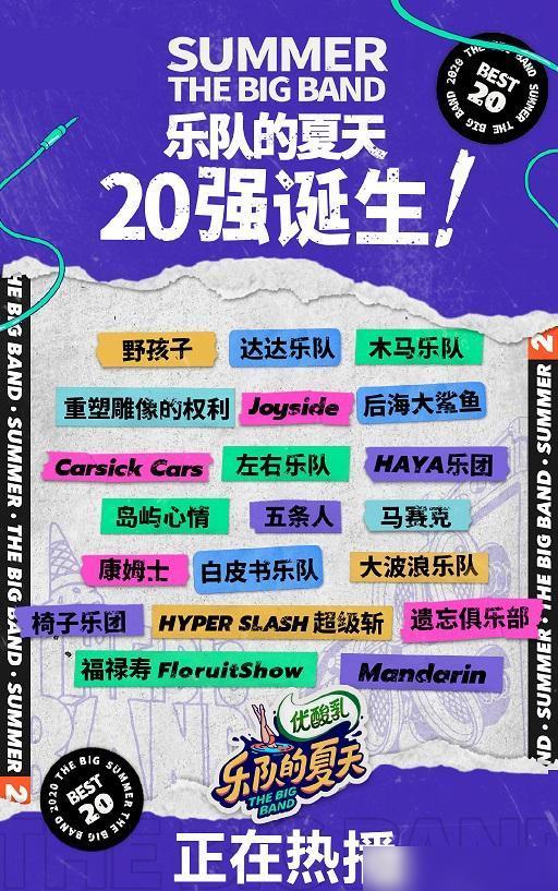 乐队的夏天，早期名单揭秘，音乐盛宴的起源探索
